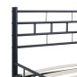 vidaXL Estructura de cama de acero negra 120x200 cm vidaXL Estructura de cama de acero negra 120x200 cm