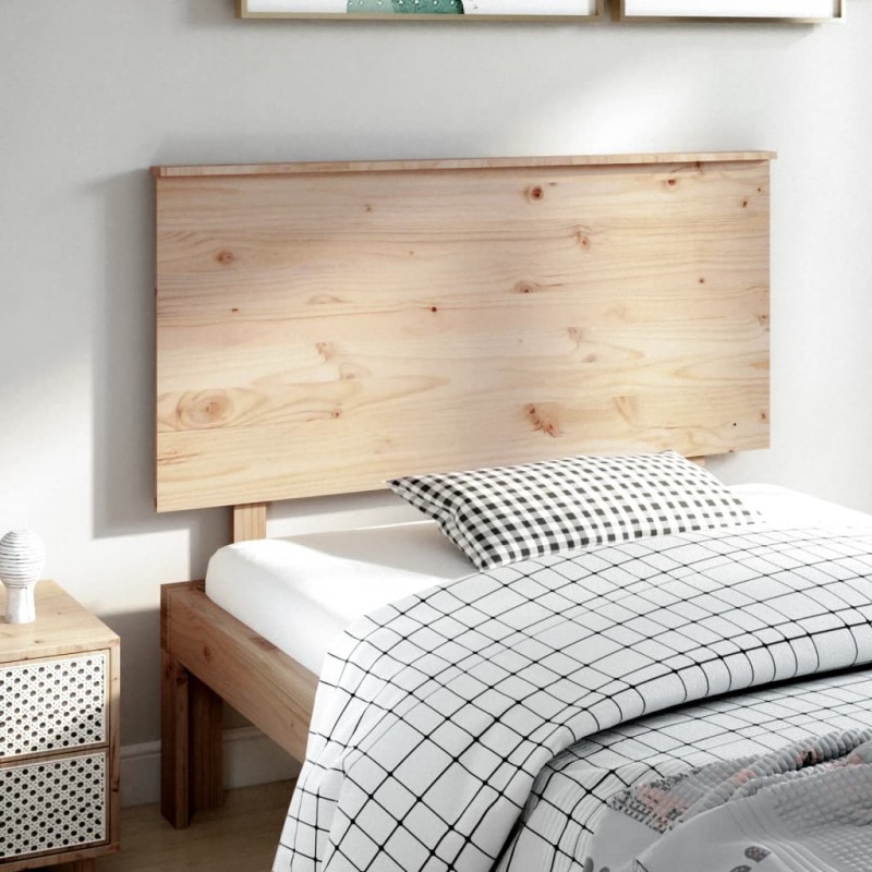vidaXL Cabecero de cama madera maciza de pino gris 124x6x82,5 cm vidaXL Cabecero de cama madera maciza de pino gris 124x6x82,5 cm