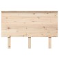 vidaXL Cabecero de cama madera maciza de pino gris 124x6x82,5 cm vidaXL Cabecero de cama madera maciza de pino gris 124x6x82,5 cm