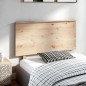 vidaXL Cabecero de cama madera maciza de pino gris 124x6x82,5 cm vidaXL Cabecero de cama madera maciza de pino gris 124x6x82,5 cm