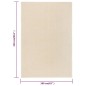 vidaXL Alfombra de pelo corto crema 160x230 cm vidaXL Alfombra de pelo corto crema 160x230 cm