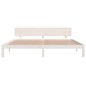 vidaXL Estructura de cama madera maciza de pino blanco 200x200 cm