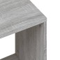 vidaXL Mesas de centro apilables 2 pzas madera ingeniería gris Sonoma vidaXL Mesas de centro apilables 2 pzas madera ingeniería gris Sonoma