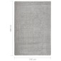 vidaXL Alfombra peluda antideslizante gris claro 140x200 cm vidaXL Alfombra peluda antideslizante gris claro 140x200 cm