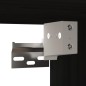 vidaXL Armarios de pared 2 uds madera maciza pino negro 80x30x30 cm