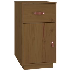 vidaXL Armario de escritorio de madera de pino marrón miel 40x50x75 cm
