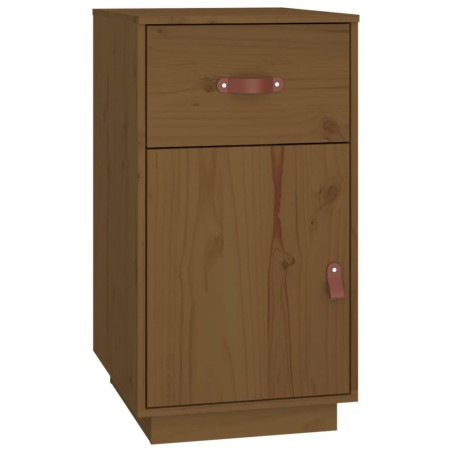 vidaXL Armario de escritorio de madera de pino marrón miel 40x50x75 cm