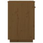 vidaXL Armario de escritorio de madera de pino marrón miel 40x50x75 cm vidaXL Armario de escritorio de madera de pino marrón miel 40x50x75 cm