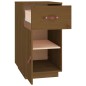 vidaXL Armario de escritorio de madera de pino marrón miel 40x50x75 cm vidaXL Armario de escritorio de madera de pino marrón miel 40x50x75 cm