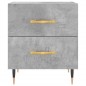 vidaXL Mesita de noche madera ingeniería gris hormigón 40x35x47,5 cm vidaXL Mesita de noche madera ingeniería gris hormigón 40x35x47,5 cm