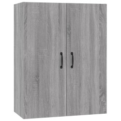 vidaXL Armario colgante madera contrachapada gris sonoma 69,5x34x90 cm