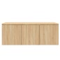 vidaXL Mueble de TV madera contrachapada color roble 80x34x30 cm