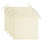 vidaXL Sillas de jardín con cojines 4 unidades madera maciza de acacia vidaXL Sillas de jardín con cojines 4 unidades madera maciza de acacia