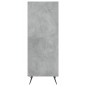 vidaXL Estantería madera de ingeniería gris hormigón 34,5x32,5x90 cm