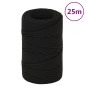 vidaXL Cuerda de trabajo poliéster negro 2 mm 25 m vidaXL Cuerda de trabajo poliéster negro 2 mm 25 m