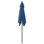 vidaXL Sombrilla de jardín poste de madera azul azure 198x198x231 cm vidaXL Sombrilla de jardín poste de madera azul azure 198x198x231 cm