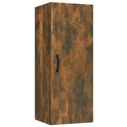 vidaXL Armario de pared contrachapado roble ahumado34,5x34x90 cm