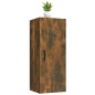 vidaXL Armario de pared contrachapado roble ahumado34,5x34x90 cm