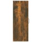 vidaXL Armario de pared contrachapado roble ahumado34,5x34x90 cm