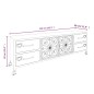 vidaXL Mueble de TV de hierro plateado 110x30x40 cm vidaXL Mueble de TV de hierro plateado 110x30x40 cm