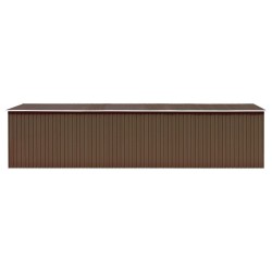 vidaXL Cobertizo de jardín acero galvanizado marrón 257x779x181 cm