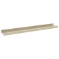 vidaXL Estantes de pared 4 unidades blanco y roble Sonoma 60x9x3 cm vidaXL Estantes de pared 4 unidades blanco y roble Sonoma 60x9x3 cm