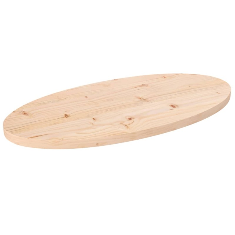 vidaXL Tablero de mesa ovalado madera maciza de pino 60x30x2,5 cm vidaXL Tablero de mesa ovalado madera maciza de pino 60x30x2,5 cm