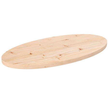 vidaXL Tablero de mesa ovalado madera maciza de pino 60x30x2,5 cm
