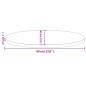 vidaXL Tablero de mesa ovalado madera maciza de pino 60x30x2,5 cm vidaXL Tablero de mesa ovalado madera maciza de pino 60x30x2,5 cm