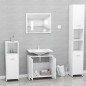 vidaXL Conjunto de muebles de baño madera contrachapada blanco vidaXL Conjunto de muebles de baño madera contrachapada blanco