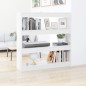 vidaXL Estantería/divisor de espacios blanco brillante 100x30x103 cm vidaXL Estantería/divisor de espacios blanco brillante 100x30x103 cm