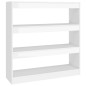 vidaXL Estantería/divisor de espacios blanco brillante 100x30x103 cm vidaXL Estantería/divisor de espacios blanco brillante 100x30x103 cm