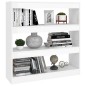 vidaXL Estantería/divisor de espacios blanco brillante 100x30x103 cm vidaXL Estantería/divisor de espacios blanco brillante 100x30x103 cm
