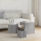 vidaXL Mesitas auxiliares 3 piezas madera contrachapada gris Sonoma vidaXL Mesitas auxiliares 3 piezas madera contrachapada gris Sonoma