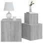 vidaXL Mesitas auxiliares 3 piezas madera contrachapada gris Sonoma vidaXL Mesitas auxiliares 3 piezas madera contrachapada gris Sonoma