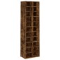 vidaXL Mueble zapatero madera contrachapada roble ahumado 54x34x183cm vidaXL Mueble zapatero madera contrachapada roble ahumado 54x34x183cm