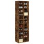 vidaXL Mueble zapatero madera contrachapada roble ahumado 54x34x183cm vidaXL Mueble zapatero madera contrachapada roble ahumado 54x34x183cm