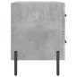 vidaXL Mesita de noche madera ingeniería gris hormigón 40x35x47,5 cm vidaXL Mesita de noche madera ingeniería gris hormigón 40x35x47,5 cm