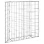 vidaXL Arriate de gaviones de trapecio acero galvanizado 100x20x100 cm vidaXL Arriate de gaviones de trapecio acero galvanizado 100x20x100 cm