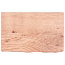 vidaXL Estante pared madera roble tratada marrón claro 60x40x(2-6) cm