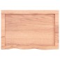 vidaXL Estante pared madera roble tratada marrón claro 60x40x(2-6) cm vidaXL Estante pared madera roble tratada marrón claro 60x40x(2-6) cm