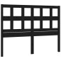 vidaXL Cabecero de cama madera maciza de pino negro 185,5x4x100 cm vidaXL Cabecero de cama madera maciza de pino negro 185,5x4x100 cm