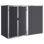 vidaXL Cobertizo de herramientas jardín acero galvanizado 225x89x161cm vidaXL Cobertizo de herramientas jardín acero galvanizado 225x89x161cm