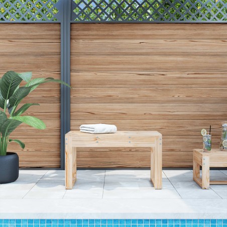 vidaXL Banco de jardín madera maciza de pino 80x38x45 cm