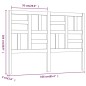 vidaXL Cabecero de cama madera maciza de pino blanco 166x4x104 cm