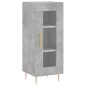 vidaXL Aparador de madera contrachapada gris hormigón 34,5x34x90 cm vidaXL Aparador de madera contrachapada gris hormigón 34,5x34x90 cm