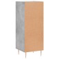 vidaXL Aparador de madera contrachapada gris hormigón 34,5x34x90 cm vidaXL Aparador de madera contrachapada gris hormigón 34,5x34x90 cm