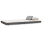 vidaXL Estructura de cama madera maciza de pino gris 80x200 cm vidaXL Estructura de cama madera maciza de pino gris 80x200 cm