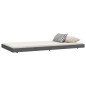 vidaXL Estructura de cama madera maciza de pino gris 80x200 cm vidaXL Estructura de cama madera maciza de pino gris 80x200 cm