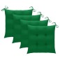 vidaXL Sillas de jardín con cojines 4 uds madera maciza de acacia gris vidaXL Sillas de jardín con cojines 4 uds madera maciza de acacia gris